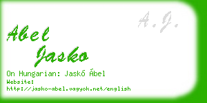 abel jasko business card